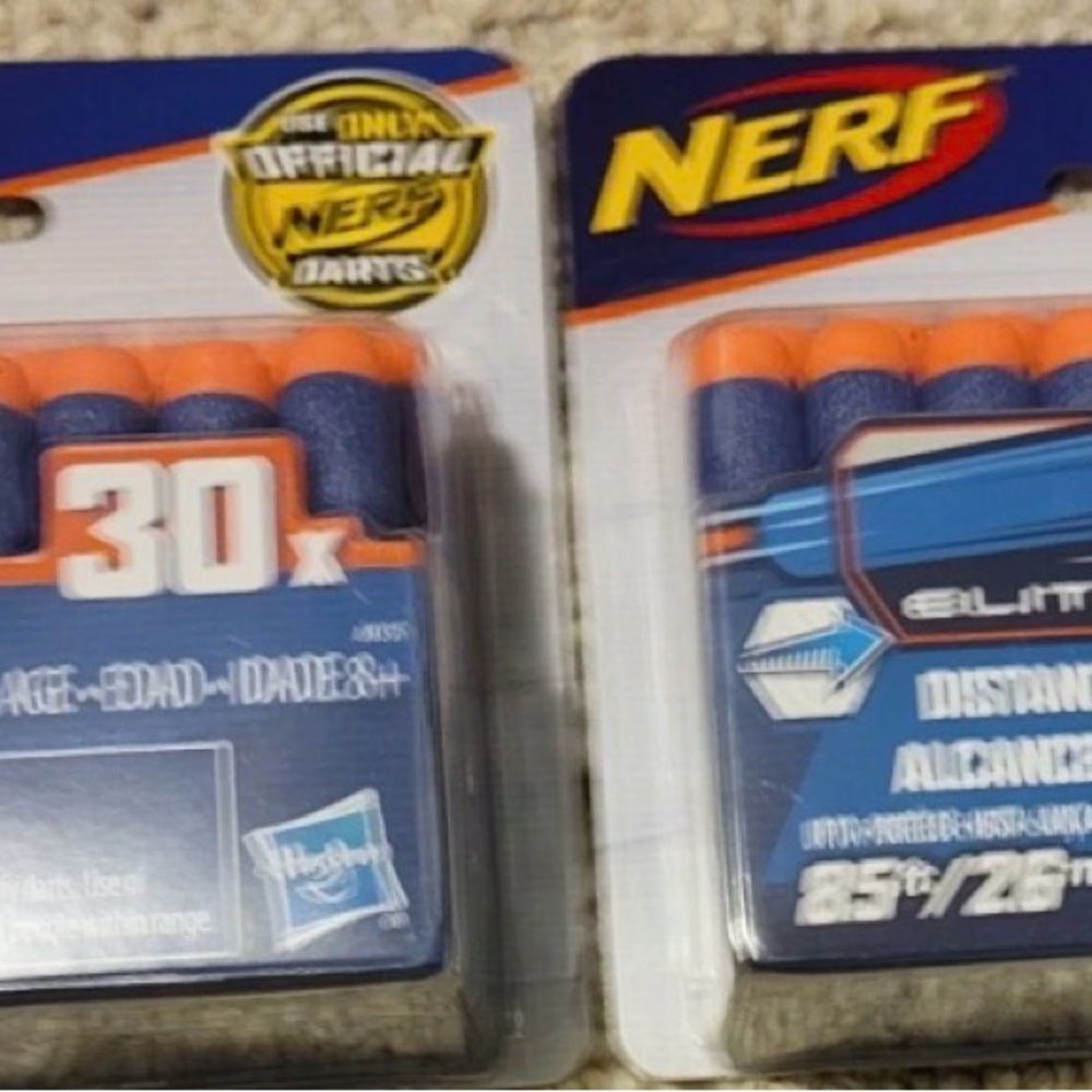 2 Packs Hasbro Nerf N-strike Elite 30 pack Dart Refill - 60 Total